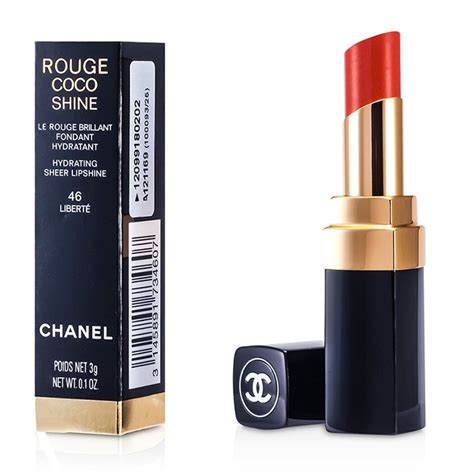 chanel rouge coco shine цвет 46 liberté|Chanel Rouge Coco Shine Hydrating Sheer Lipshine 46 Liberté.